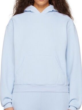 SKIMS blue cotton fleece classic hoodie
